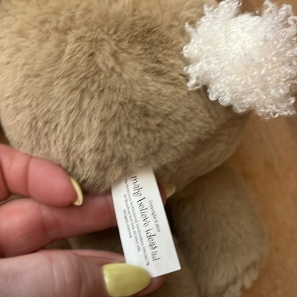 “Make Believe Ideas” Plush Bunny Rabbit Tan Sewn On Face Soft - Picture 5 of 7